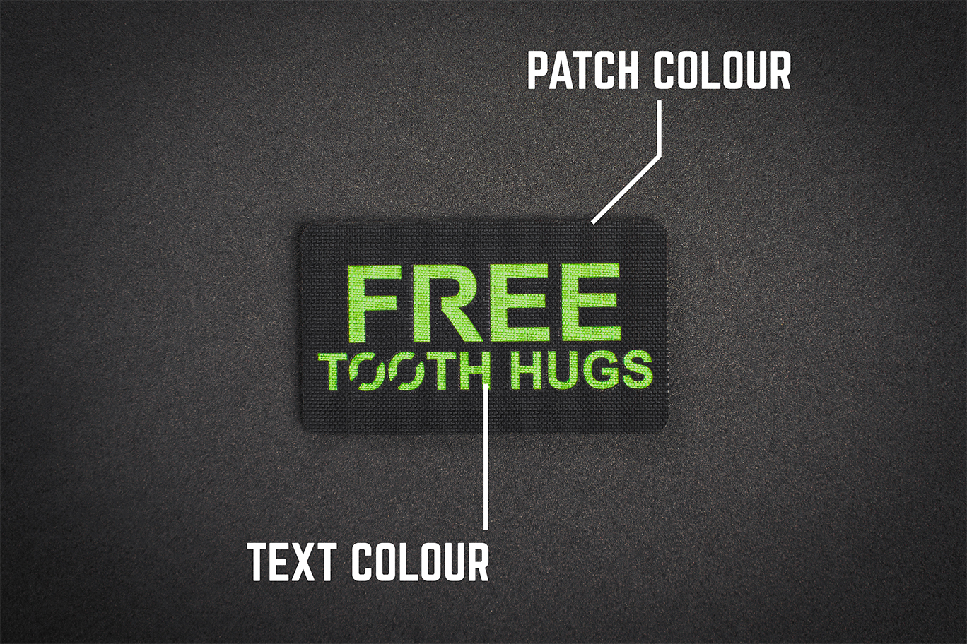 Free Tooth Hugs Patch Layout