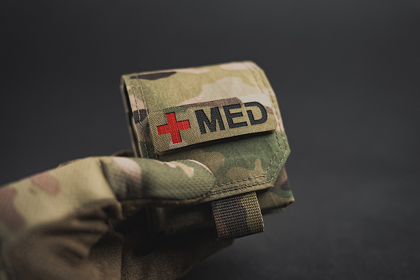 LOF Medical Patch on a Narcan Pouch