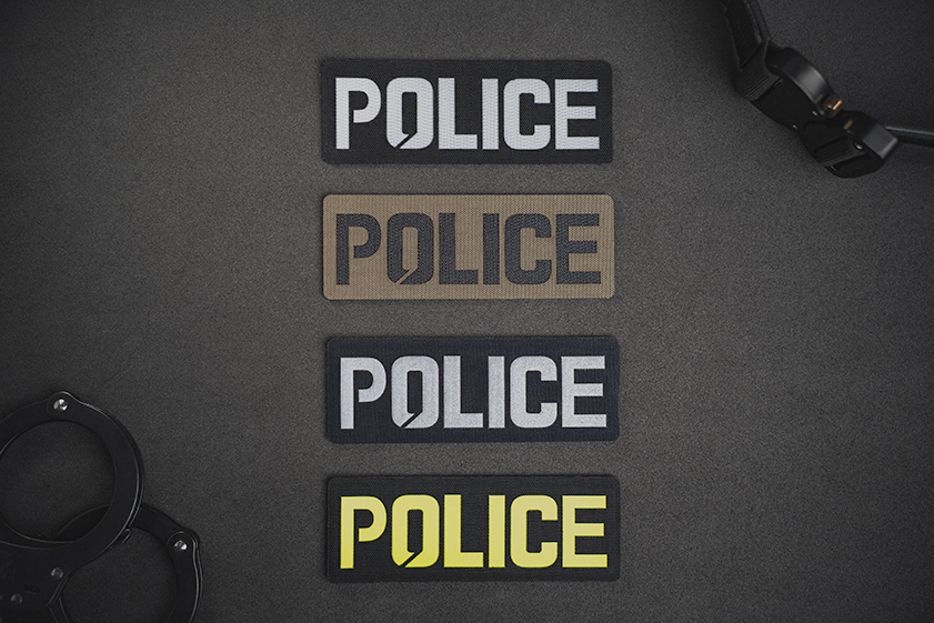 LOF Police Patches in a variety of colours
