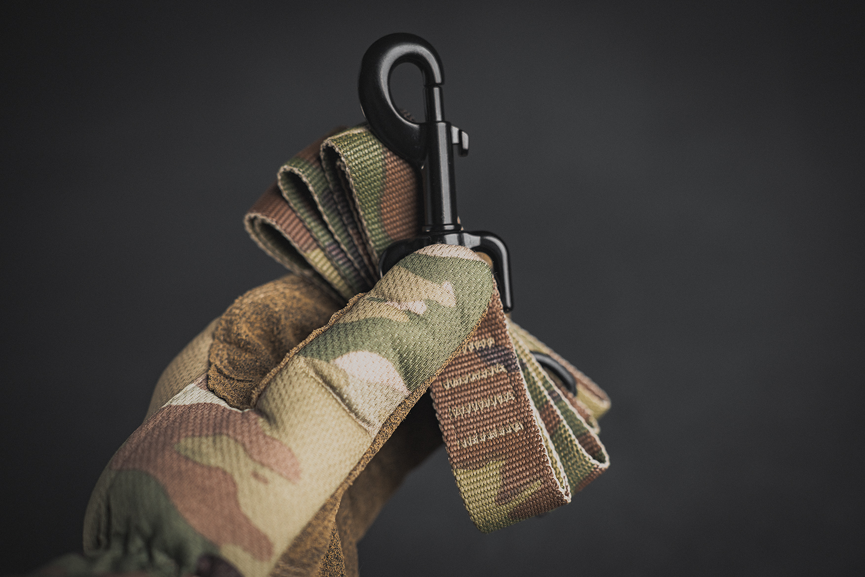 LOF Dual Handle Tactical Dog Leash in Multicam